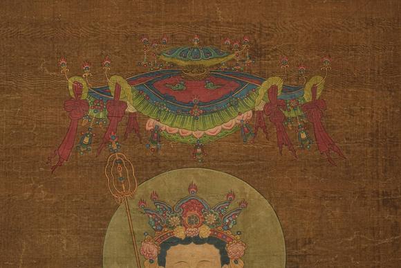 京都祇園會(huì)拍賣寶寧寺地藏王 水陸畫 絹本掛軸