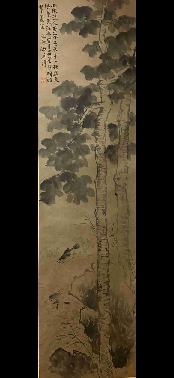 日本松町古美徐渭 花卉十二條屏