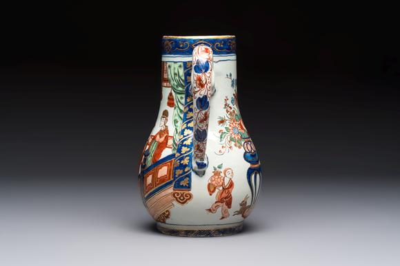 Rob Michiels AuctionsA magnificent polychrome Dutch Delft chinoiserie ewer, first quarter 18th C.