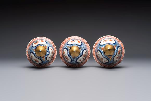 Rob Michiels AuctionsAn exceptional polychrome Dutch Delft five-piece garniture in Chinese Kangxi style, first quarter 18th C.