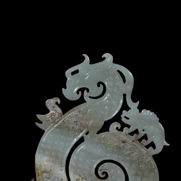 東京銀座（古美術(shù)宋磁）戰(zhàn)國 玉龍