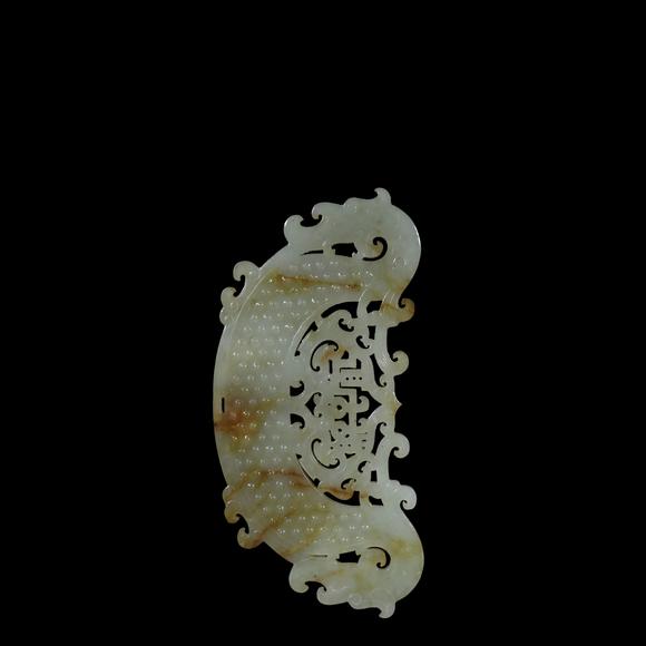 東京銀座（古美術(shù)宋磁）戰(zhàn)國(guó)玉龍一對(duì)