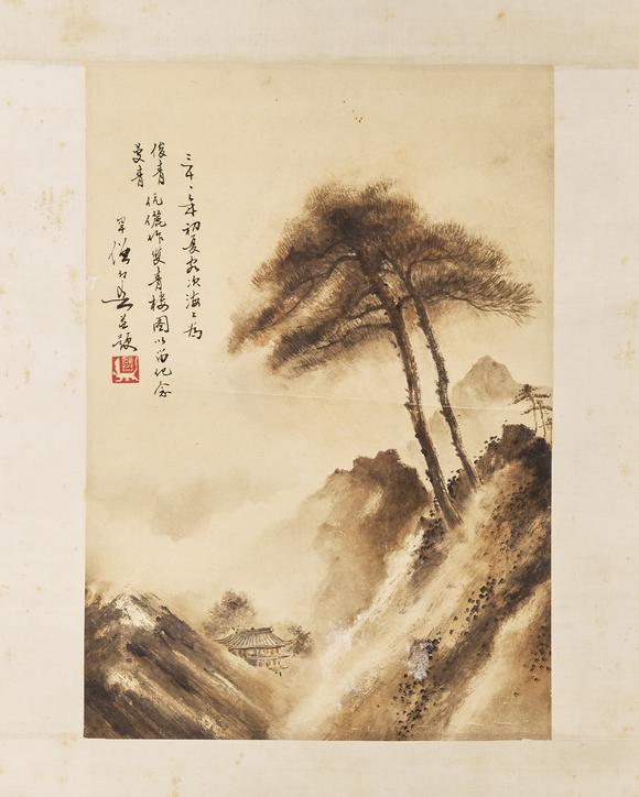 東京中央黃幻吾（1906-1985） 雙青樓圖