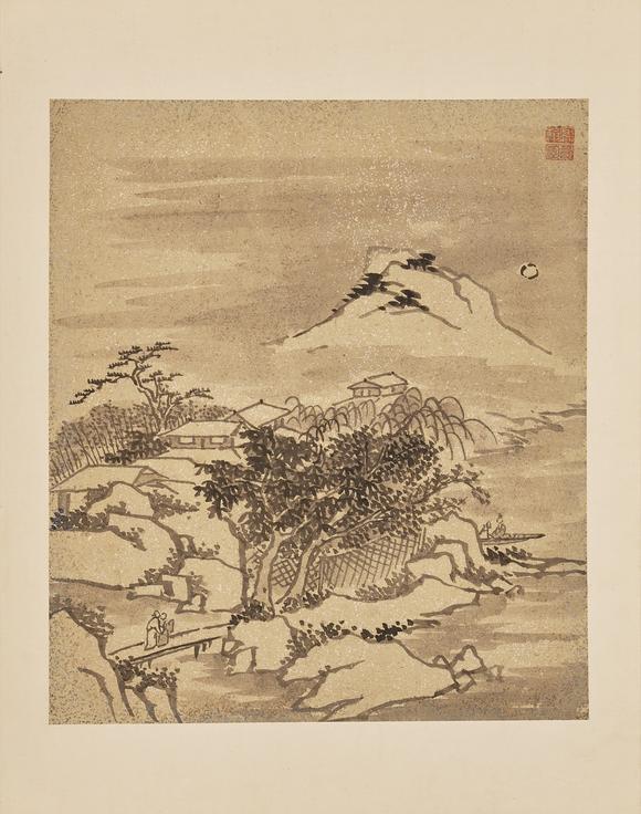 東京中央高鳳翰（1683-1749） 山水冊(cè)頁(yè)十幀