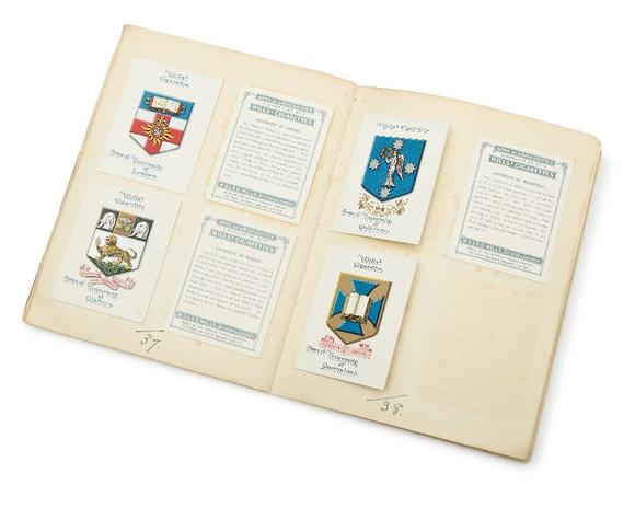 RoseberysA collection of heraldry cards.?

The collection contained in an