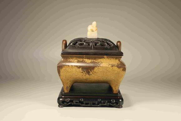 北京國(guó)經(jīng)湛然清 銅制方型橋耳爐