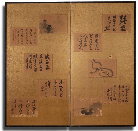允臧齋19世紀(jì)  朝鮮圖文屏風(fēng)