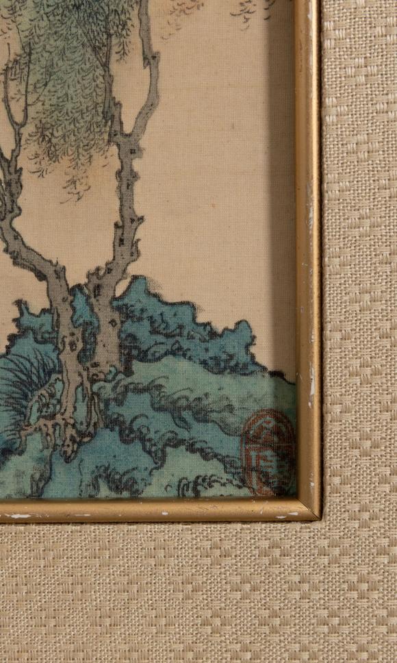 大阪美術(shù)商會(huì)溥儒 扁舟遏塘