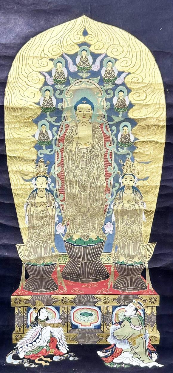 山東瑞蚨興拍賣佛像 45*21 紙本立軸
