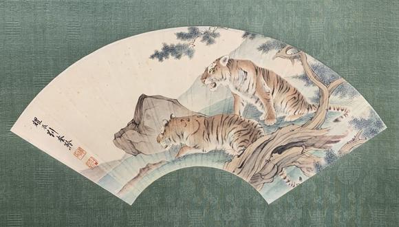 山東瑞蚨興拍賣扇面 52*25 紙本鏡芯