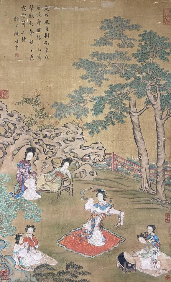 山東瑞蚨興拍賣人物 50*82 絹本立軸