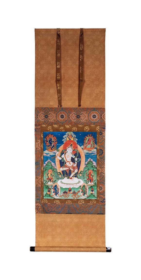 中古陶19世紀(jì) 瑪吉拉準(zhǔn)唐卡