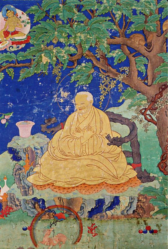 中古陶16世紀(jì) 扎巴堅(jiān)贊唐卡