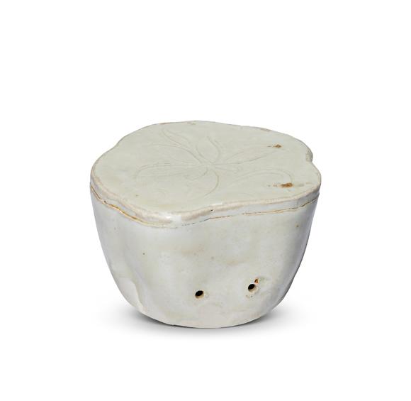 中古陶明 白瓷脈枕
