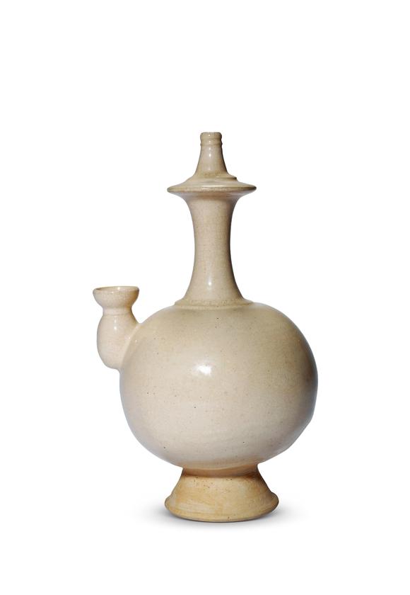 中古陶明 白釉凈瓶