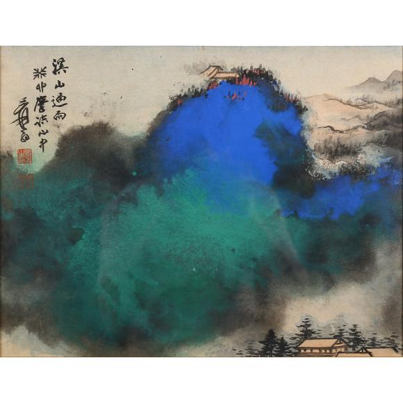 春和美術(shù)張大千  深山過雨