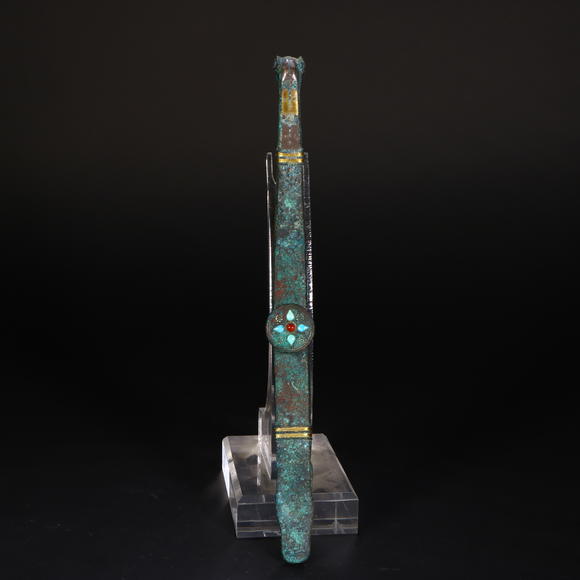 春和美術(shù)戰(zhàn)國(guó) 銅錯(cuò)金銀嵌綠松石龍首帶鉤