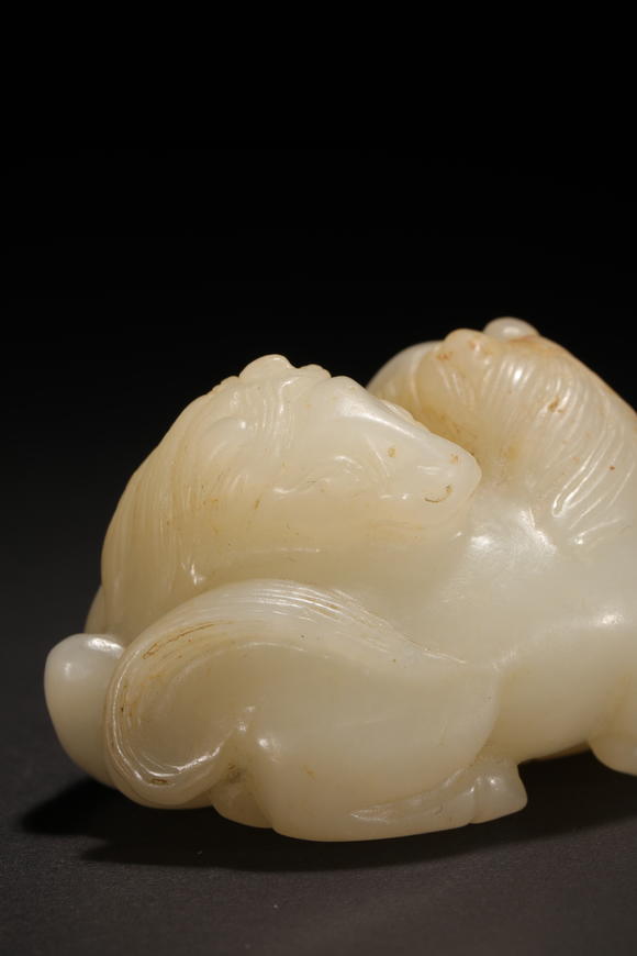 春和美術(shù)清代 和田白玉雙馬