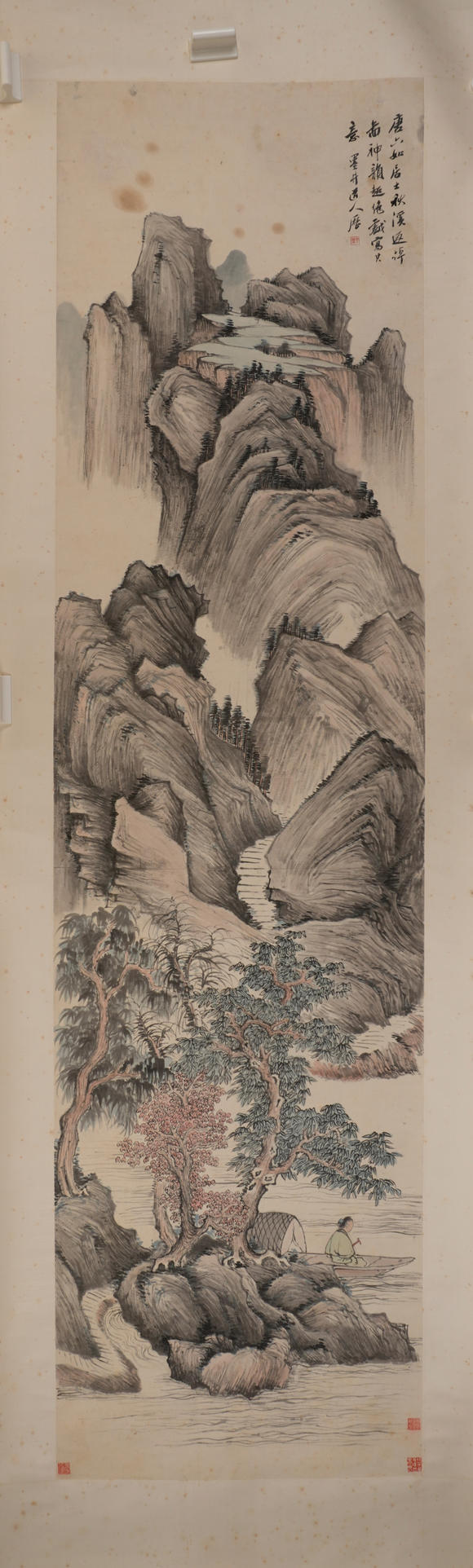 華岳國際吳歷  仿唐寅筆意