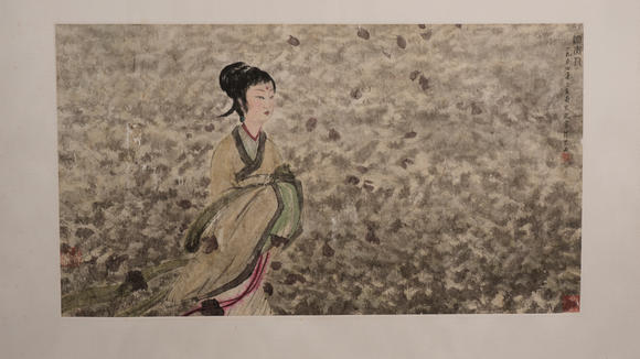 華岳國際傅抱石  湘夫人