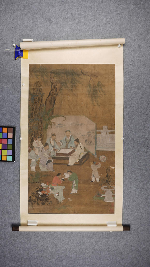 華岳國(guó)際仇英  對(duì)弈圖