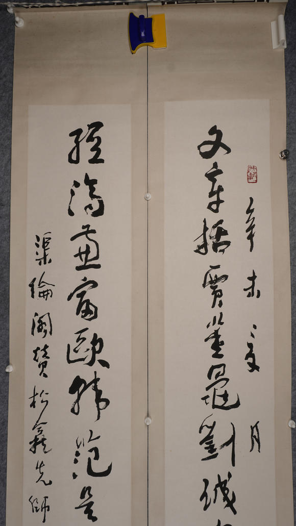 華岳國(guó)際沈鵬  行書對(duì)聯(lián)