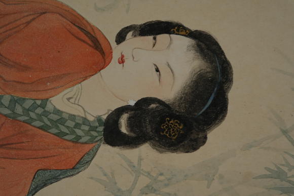 北京懋隆拍賣(mài)朱梅邨 吳湖帆  日暮倚修竹