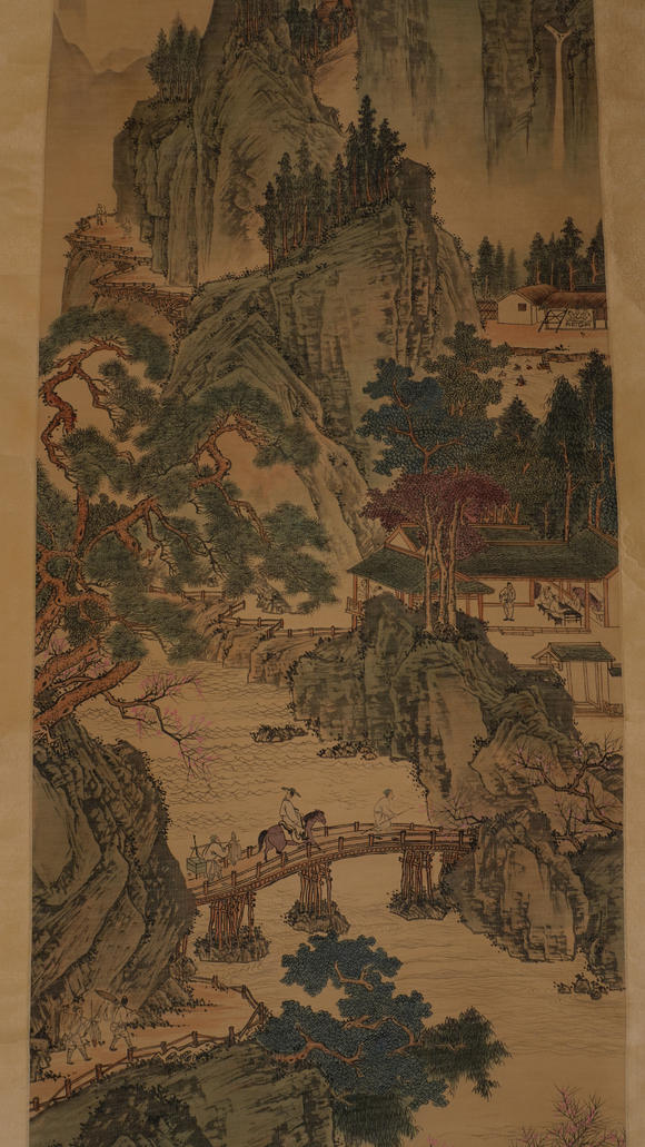 華岳國(guó)際陳少梅  溪山行旅