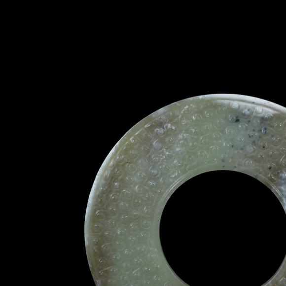 萬(wàn)領(lǐng)國(guó)際漢  白玉谷紋璧