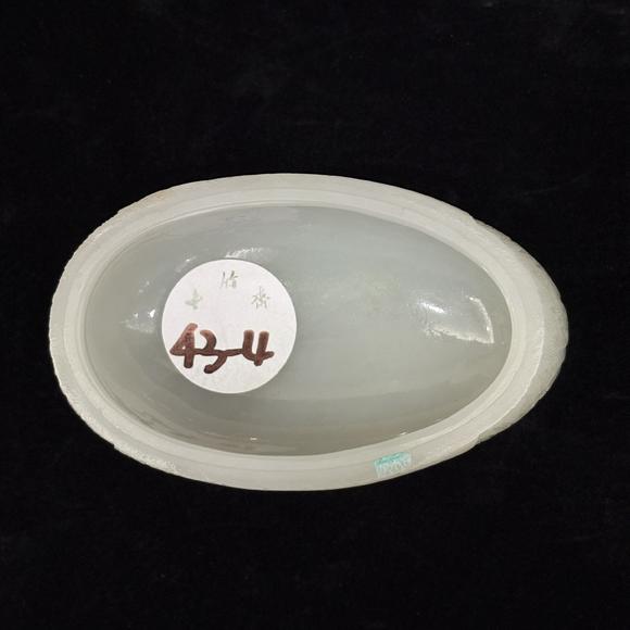 南京十竹齋白玉安居樂業(yè)蓋盒一對(duì)