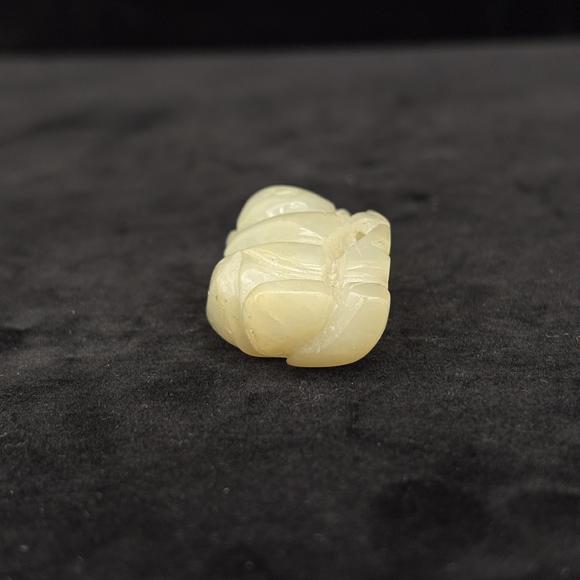 南京十竹齋白玉雕人物掛件兩件