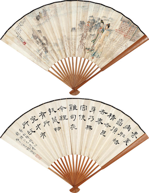 南京十竹齋徐硯 褚德彝 人物 書(shū)法