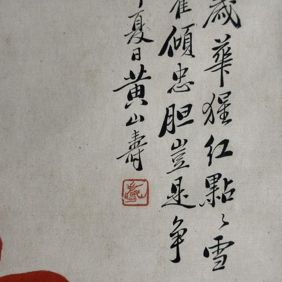 南京十竹齋黃山壽 花卉
