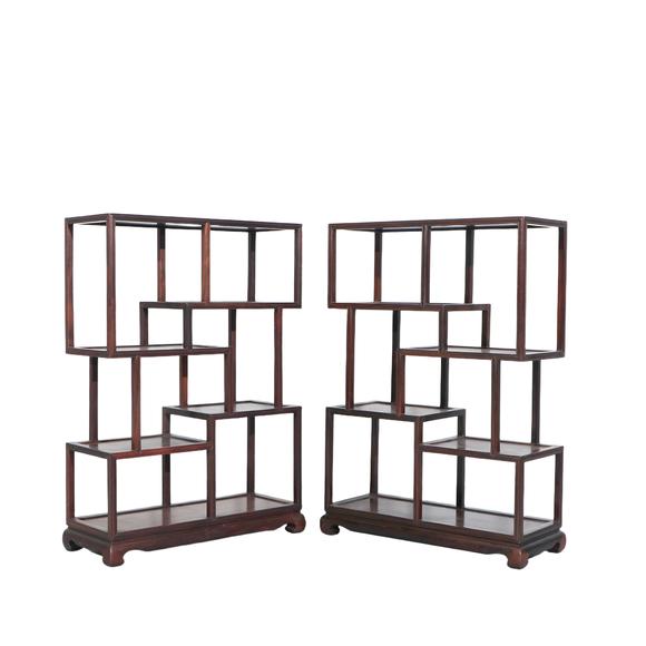 北京億宬紅木博古架一對(duì)