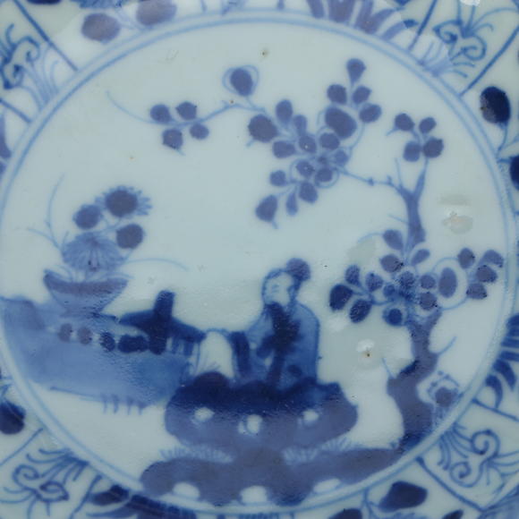 北京億宬清康熙人物故事賞盤一對(duì)