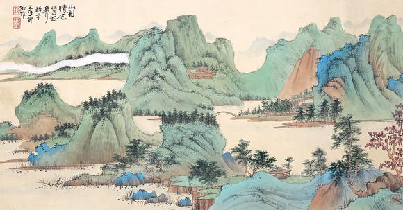 香港華輝謝稚柳    山水