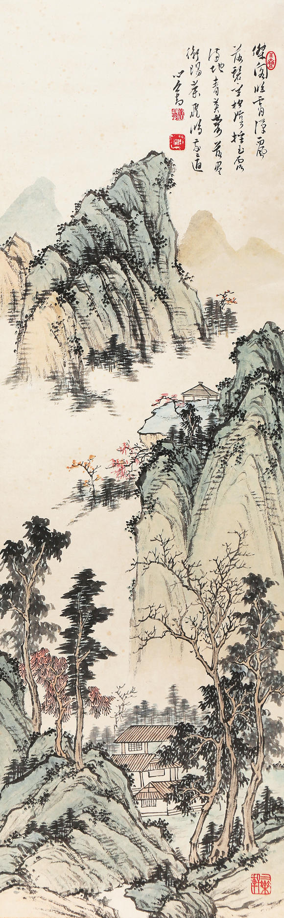 萬領國際溥儒  山居圖