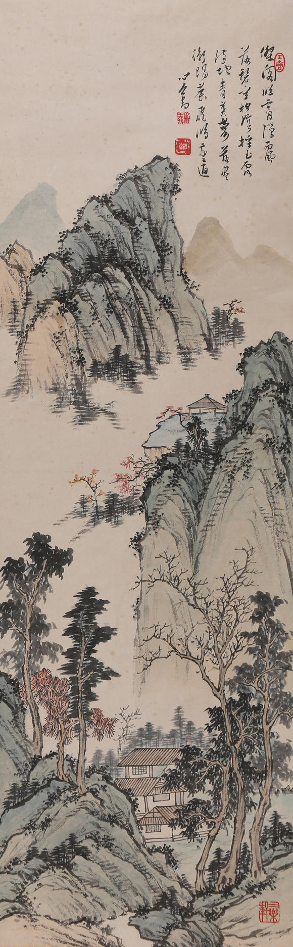 萬領國際溥儒  山居圖