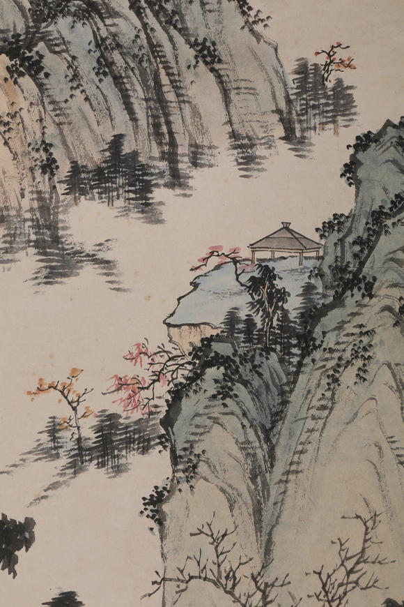 萬領(lǐng)國際溥儒  山居圖