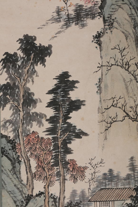 萬領(lǐng)國際溥儒  山居圖