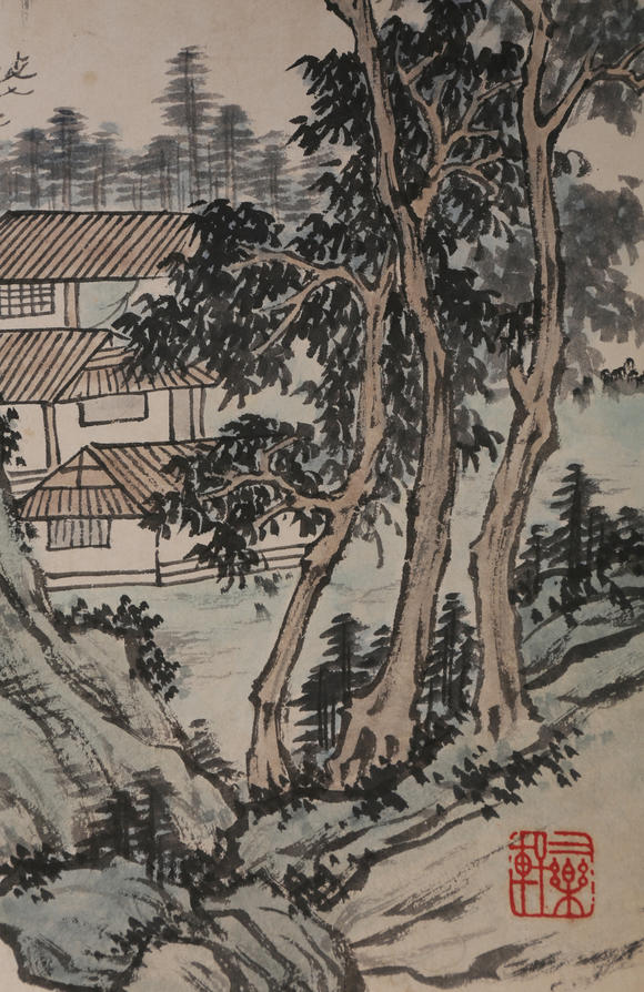 萬領國際溥儒  山居圖