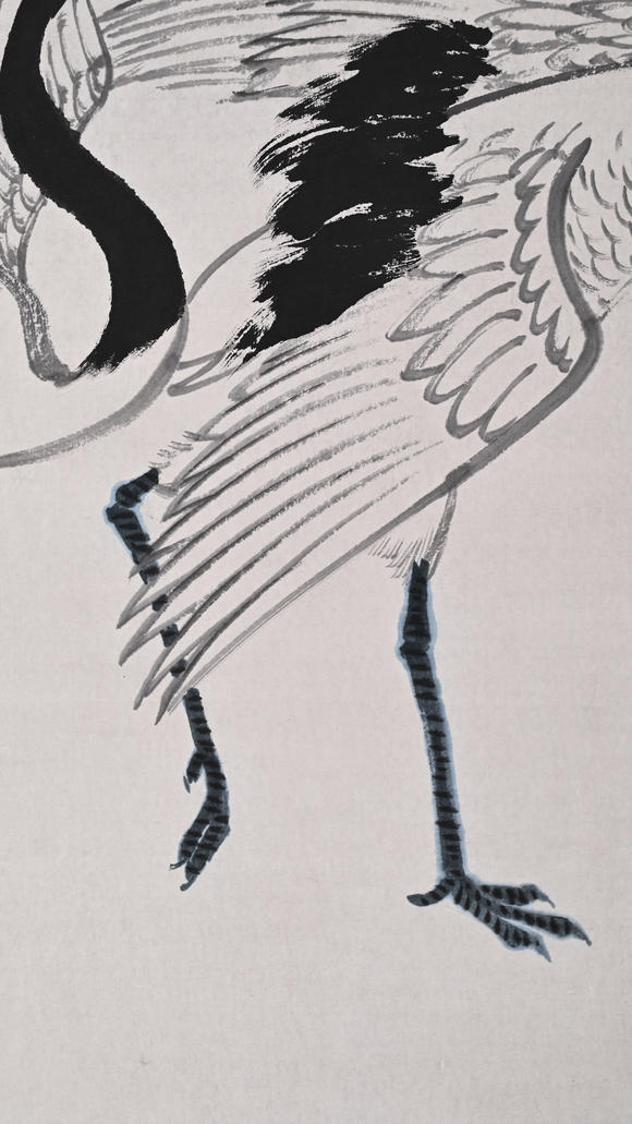 北京億宬 吳作人 款 仙鶴圖
