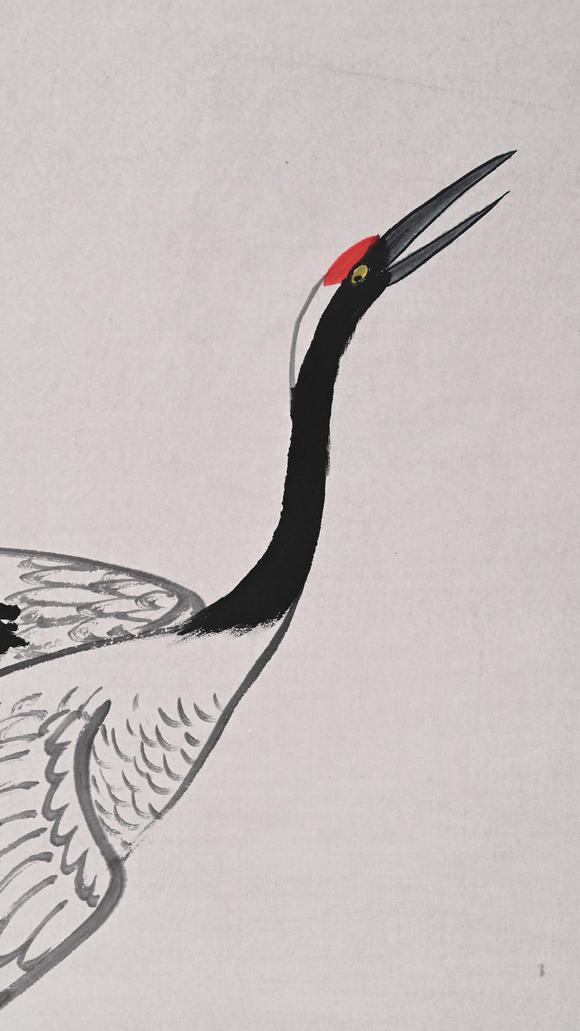 北京億宬 吳作人 款 仙鶴圖