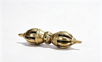 A Gilt Bronze Nine-Pronged Vajra, Qing Dynasty