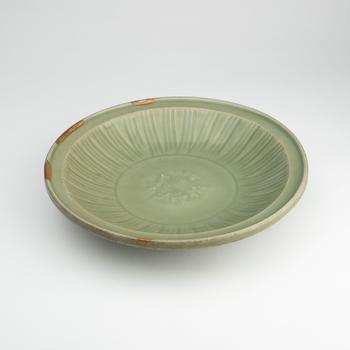 明 龍泉窯印花盤(pán)