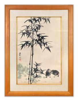 邱受成 竹雀圖