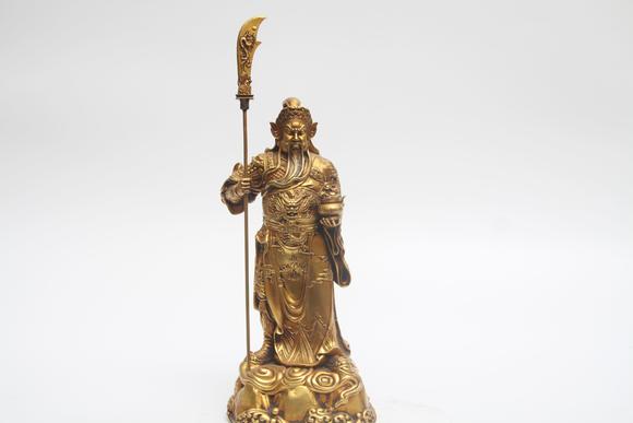 蘭亭古美術(shù)オークション明 銅鎏金關(guān)公像
