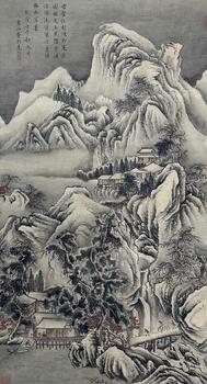 董邦達(dá) 山水 立軸絹本