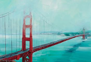Lot 642 *  BOB DYLAN (B.1941) 'Golden Gate Bridge'
