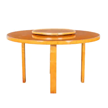 Alvar Aalto (Finnish 1898-1976) for Artek Table 91 with Lazy Susan